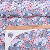 Obrázok ku produktu BAVLNENÝ ÚPLET kvety modrá ružová biela zelená