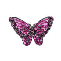 Obrázok ku produktu Nažehľovačka motýľ ružový flitre