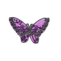Obrázok ku produktu Nažehľovačka motýľ fialová flitre
