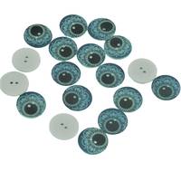 Obrázok ku produktu GOMBÍK plastový mandala zelená modrá 31mm