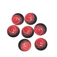 Obrázok ku produktu GOMBÍK plastový mandala červená 31mm