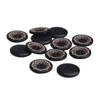 Obrázok ku produktu GOMBÍK plastový folklórny čierna 27,5mm