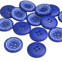 Obrázok ku produktu GOMBÍK plastový folklórny modrá 27,5mm