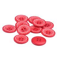 Obrázok ku produktu GOMBÍK plastový folklórny červená 27,5mm