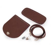 Obrázok ku produktu Súprava na háčkovaný vak hnedý