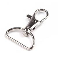 Obrázok ku produktu KARABÍNA kovová sivá strieborná 40mm