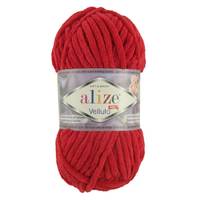 Obrázok ku produktu Pletacia priadza Alize VELLUTO 056 červená