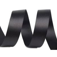 Obrázok ku produktu Atlasová stuha 24mm/47,6m čierna