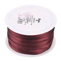 Obrázok ku produktu Atlasová stuha 5mm/19,70m hnedá tmavá