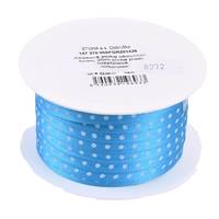 Obrázok ku produktu Atlasová stuha 5mm/8,70m tyrkys bodkovaná