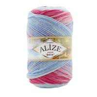 Obrázok ku produktu Pletacia priadza Alize BURCUM BATIK 2164 biela ružová modrá