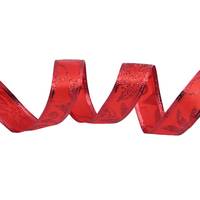 Obrázok ku produktu Dekoračná stuha s drôtom 25mm/1m červená