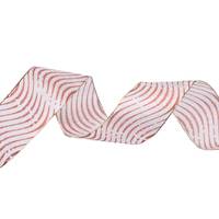 Obrázok ku produktu Lurexová stuha s drôtom 40mm/1m oranžová