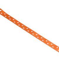 Obrázok ku produktu Saténova stuha 22mm/1m bodky oranžová