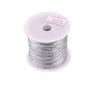 Obrázok ku produktu ŠNÚRKA lurexová plochá 1,1mm/10m striebo