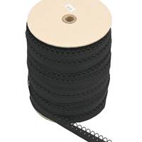 Obrázok ku produktu Stuha s očkom 22mm čierna
