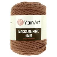 Obrázok ku produktu Špagát na macrame techniku YarnArt MACRAME ROPE 5mm 788 hnedá