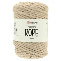 Obrázok ku produktu Špagát na macrame techniku YarnArt MACRAME ROPE 5mm 768 béžová