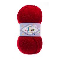 Obrázok ku produktu Pletacia priadza Alize SEKERIM BEBE 106 červená