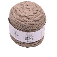 Obrázok ku produktu Špagát na macrame techniku YarnArt MACRAME ROPE 9mm 768 hnedá