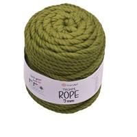 Obrázok ku produktu Špagát na macrame techniku YarnArt MACRAME ROPE 9mm 787 zelená