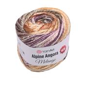 Obrázok ku produktu Pletacia vlna YarnArt ALPINE ANGORA MELANGE 6410 hnedá fialová béžová