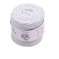 Obrázok ku produktu Špagát na macrame techniku YarnArt MACRAME ROPE 9mm 756 sivá svetlá