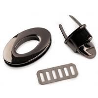 Obrázok ku produktu Sada zapínanie 23x37 mm čierna nikl