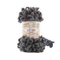 Obrázok ku produktu Pletacia priadza Alize PUFFY 53 sivá tmavá