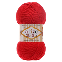 Obrázok ku produktu Pletacia priadza Alize BABY BEST 056 červená