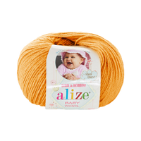 Obrázok ku produktu Pletacia vlna Alize BABY WOOL 014 oranžová