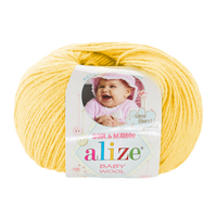 Obrázok ku produktu Pletacia vlna Alize BABY WOOL 187 žltá