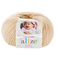 Obrázok ku produktu Pletacia vlna Alize BABY WOOL 310 béžová