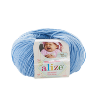 Obrázok ku produktu Pletacia vlna Alize BABY WOOL 040 modrá