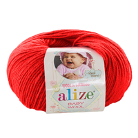 Obrázok ku produktu Pletacia vlna Alize BABY WOOL 056 červená