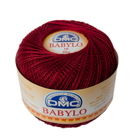 Obrázok ku produktu Háčkovacia priadza BABYLO 30 - 815 bordová