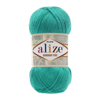 Obrázok ku produktu Pletacia priadza Alize BAMBOO FINE 610 zelená mentolová