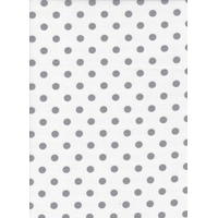 Obrázok ku produktu BAVLNENÁ LÁTKA bodka biela sivá