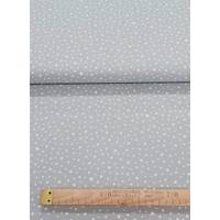 Obrázok ku produktu BAVLNENÁ LÁTKA hviezdičky sivá biela 1m