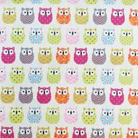 Obrázok ku produktu BAVLNENÁ LÁTKA zvieratká sovy