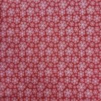 Obrázok ku produktu BAVLNENÁ LÁTKA vločky červená biela