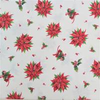 Obrázok ku produktu DEKORAČNÁ LÁTKA vianočná biela červená