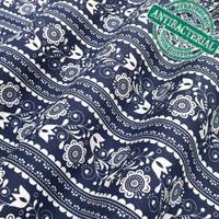 Obrázok ku produktu BAVLNENÁ LÁTKA folklórna modrá biela