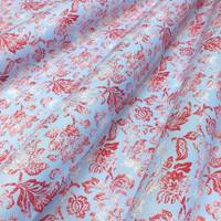 Obrázok ku produktu BAVLNENÁ LÁTKA exkluzívna kvety modrá červená