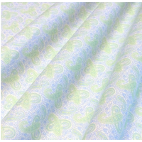 Obrázok ku produktu BAVLNENÁ LÁTKA exkluzívna kvety zelená modrá