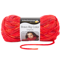 Obrázok ku produktu Pletacia priadza SCHACHENMAYR SMC BRAVO BIG COLOR 00085 červená oranžová