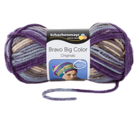 Obrázok ku produktu Pletacia priadza SCHACHENMAYR SMC BRAVO BIG COLOR 00107 fialová sivá béžová