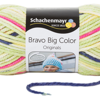 Obrázok ku produktu Pletacia priadza SCHACHENMAYR SMC BRAVO BIG COLOR 00111 zelená svetlá biela ružová fialová