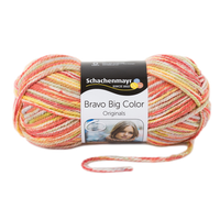 Obrázok ku produktu Pletacia priadza SCHACHENMAYR SMC BRAVO BIG COLOR 00125 oranžová ružová zelená hnedá