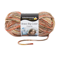 Obrázok ku produktu Pletacia priadza SCHACHENMAYR SMC BRAVO BIG COLOR 00126 oranžová zelená hnedá béžová